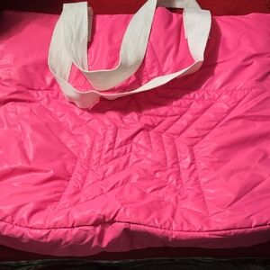 Pink Quilted Tote Bag